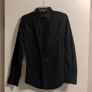 Express Extra Slim Small Black Dress Shirt